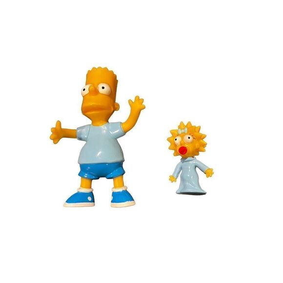 The Simpson Bart and Maggie vintage 1990 vinyl figurines bundle - Picture 10 of 16